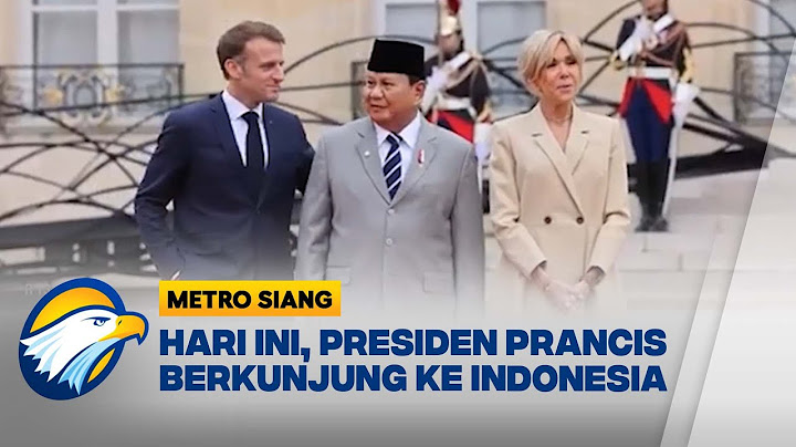 Presiden Macron Kunjungi Indonesia! Disambut Prabowo di Istana [Metro Siang]