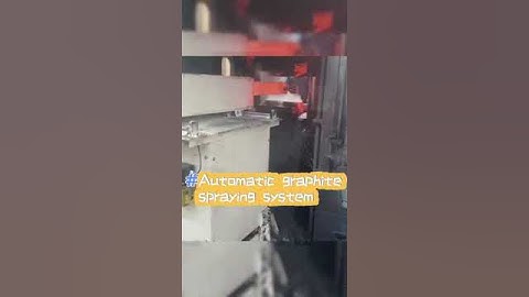Automatic graphite spraying system #technology #forging