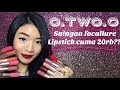 O.TWO.O 2 IN 1 MATTE LIPSTICK AND LIQUID LIPSTICK || MAKEUP MURAH SAINGANNYA FOCALLURE