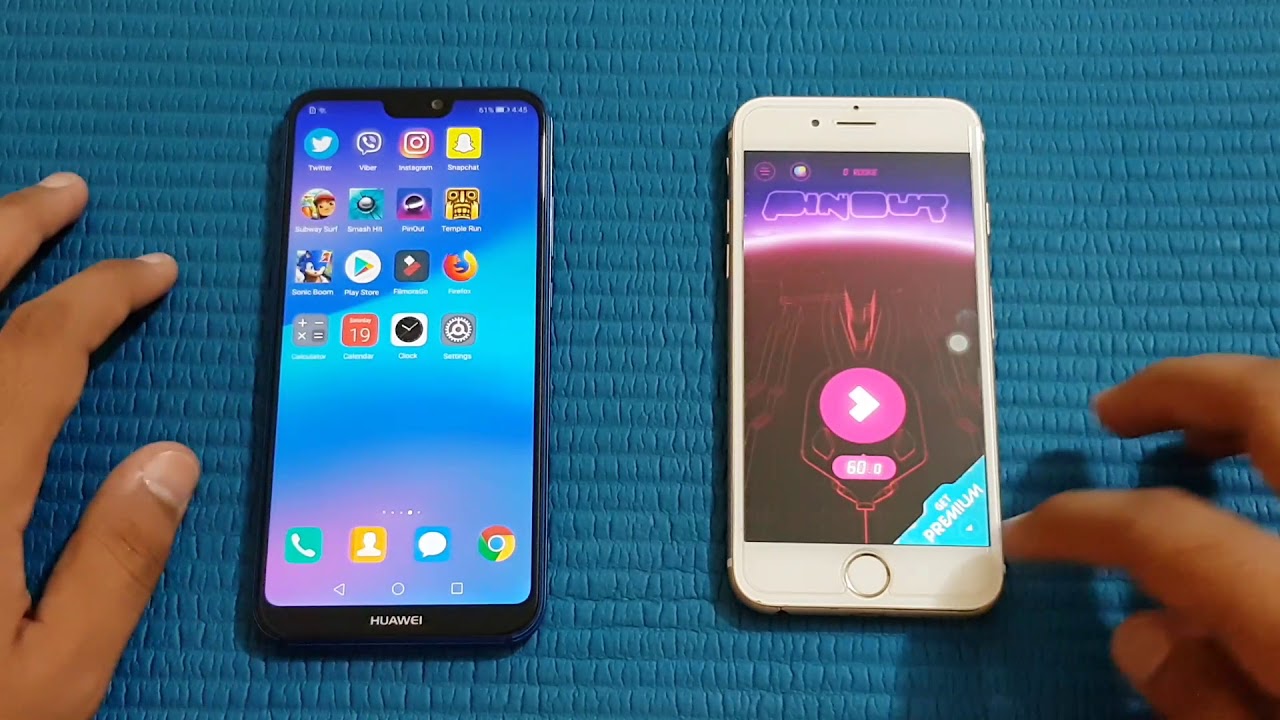 Huawei p20 lite ( nova 3e ) vs iphone 6 - Speed Test! - YouTube