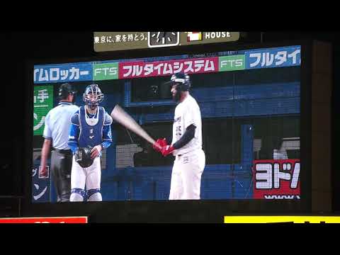 【D.サンタナ 12号 ホームラン(ソロ)】2023/8/17(木) D.サンタナ 左中間ソロホームラン(打点1)打席(9回裏) vs 森原康平(横浜DeNAベイスターズ)