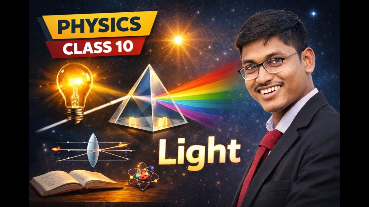 Light Chapter Class 10 Physics | Hindi Explanation + English Slides | Full Concept | Lecture 1