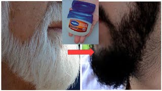White Beard To Black Naturally With Vaseline !! White Beard To Black Beard in 3 minutes !! screenshot 1