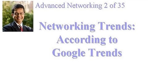 CSE 570-13-02: Networking Trends: According to Google Trends