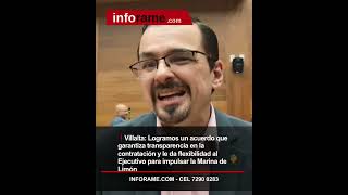 Villalta highlights agreement to move forward with the Limón Marina