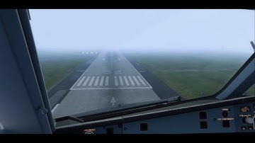 [P3D]A330 APPROACH LEEDS EGNM WITH LOW VISIBILITY