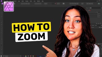 How to zoom in and out in Affinity photo