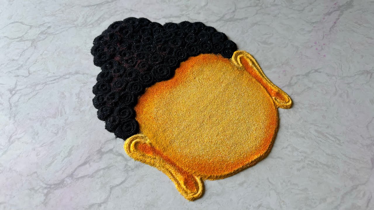 बुद्ध पौर्णिमा special 🪷 भगवान गौतम बुद्ध 🪷 rangoli/ Buddha rangoli/ Buddha pornima rangoli