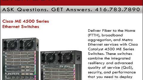 Cisco ME 4500 Series Ethernet Switches, Digitcom.ca Business Phone Systems