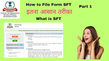 How to File SFT (Form 61A) Online | Statement of Financial Transactions(SFT) | Income Tax India 2025
