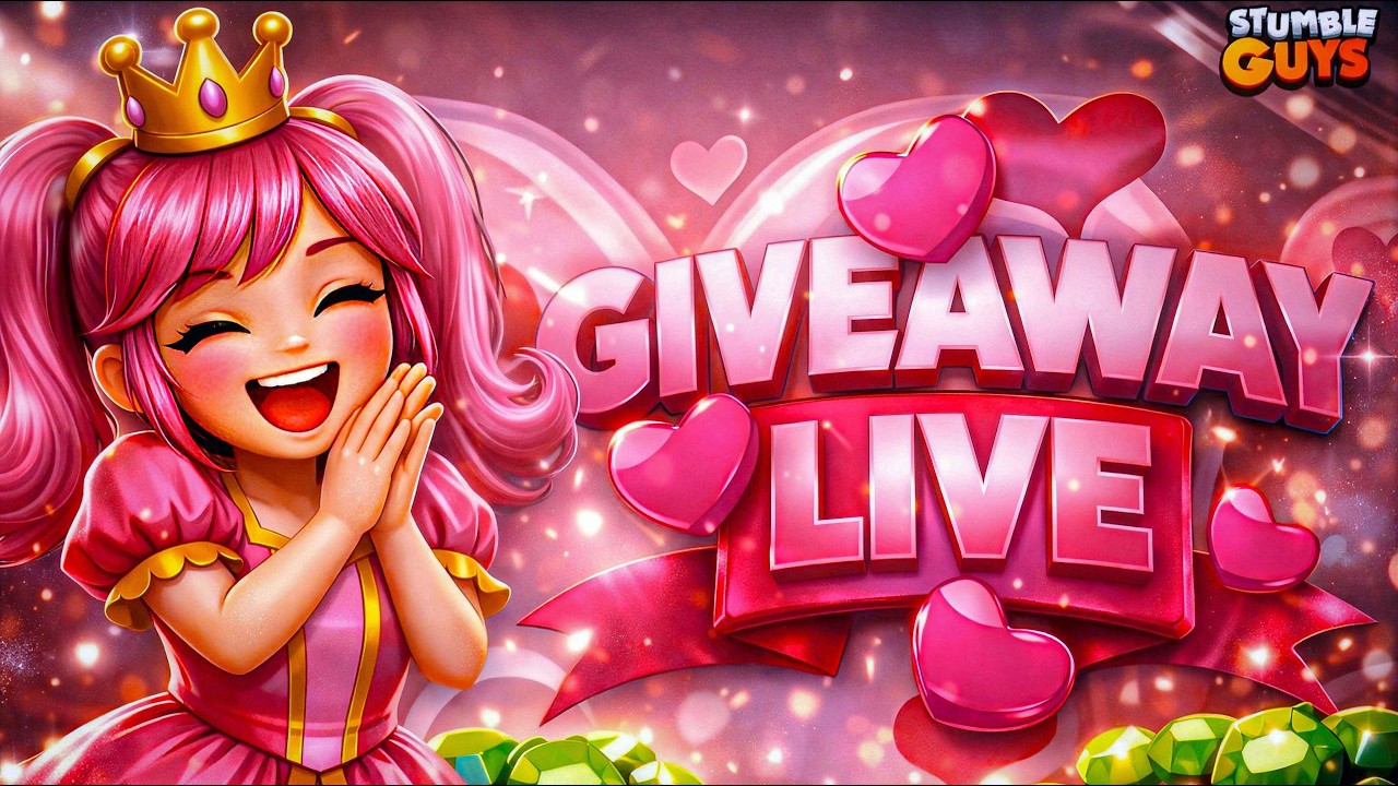 GEMS GIVEAWAY SPECIAL STREAM| STUMBLE GUYS LIVE #sgxgiveaway #gemsgiveaway #nehapirogaming #fypシ