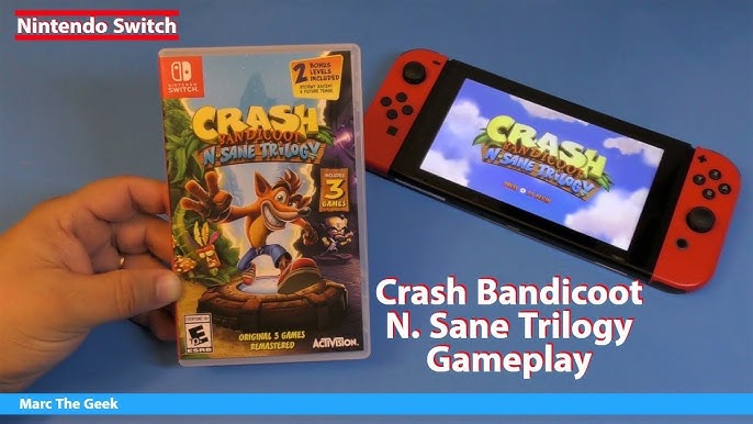 Alugue jogo Nintendo Crash Bandicoot N Sane Trilogy - Rei dos Portáteis -  De gamer para gamers.