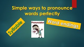 Speaking English Perfectly I Word Accent in English I Dr Papori Barooah