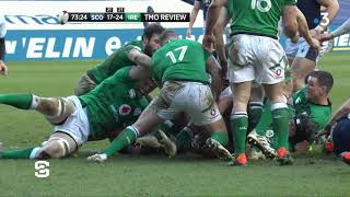 Six Nations : Quand l'arbitre français plonge pour vérifier l'essai