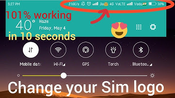 Change your network icons easily | how to add sim operators logo on status bar | without any app