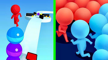 Stack Rider Vs Count Master 3D ✳️❎Walkthrough Android iOS Gameplay  GRs54