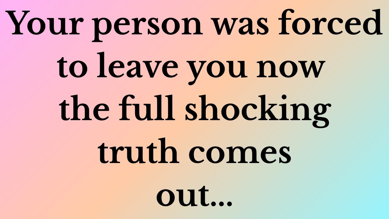 🔴✝️God Says | Your person was forced to leave you now the full... | God Message Today | God Message