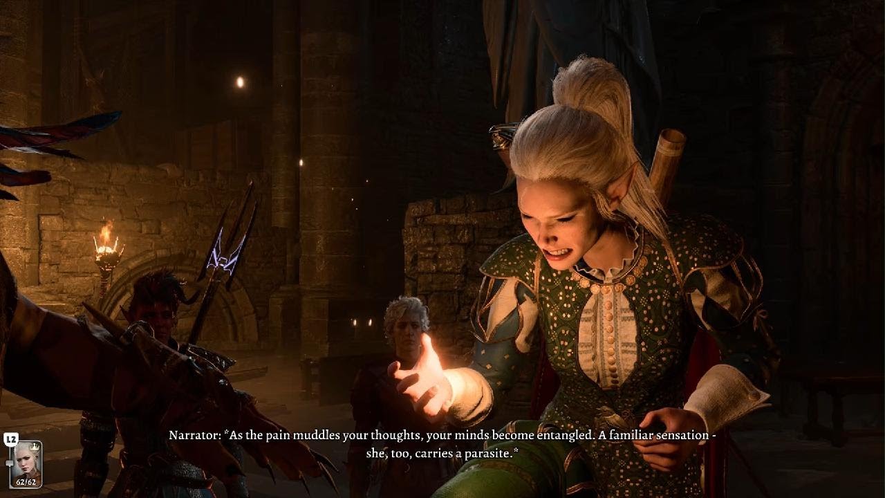 [BG3 Baldur's Gate 3] Goblin Camp: Priestess Gut Poisons The Dark Urge (Unique Drow Dialogue)