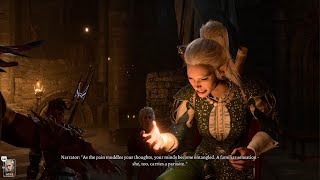 [BG3 Baldur's Gate 3] Goblin Camp: Priestess Gut Poisons The Dark Urge (Unique Drow Dialogue)