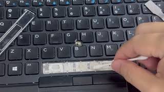 How To Remove and Replace/Repair Spacebar key on Dell laptop