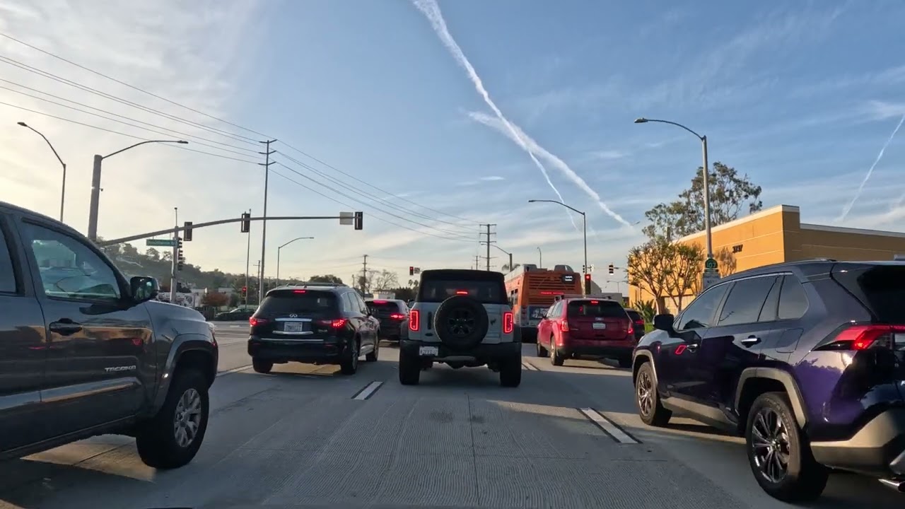 Los Angeles POV Drive | Real Neighborhood Streets & Traffic