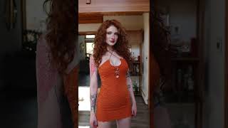 I love this orange dress