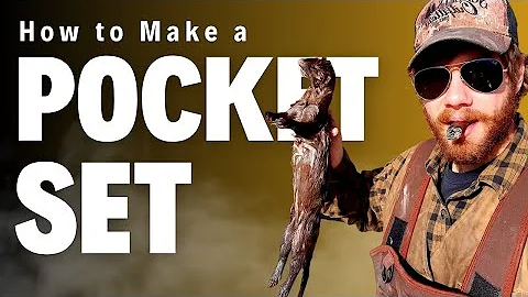 How to Make a Pocket Set - Simple and Effective Coon and Mink Trapping Set