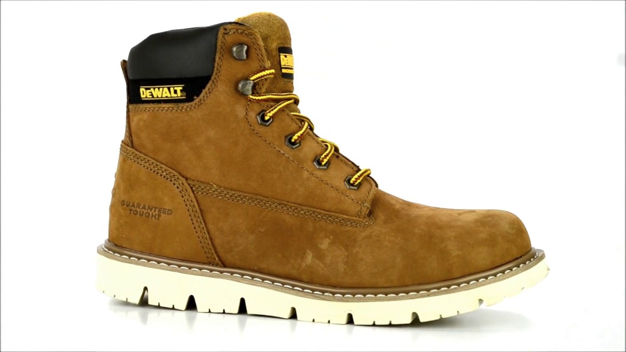 square toe wedge sole work boots
