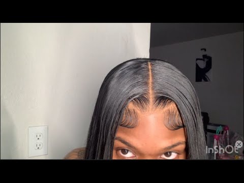 Watch me install this bussdown middle part wig from Amazon Only $100