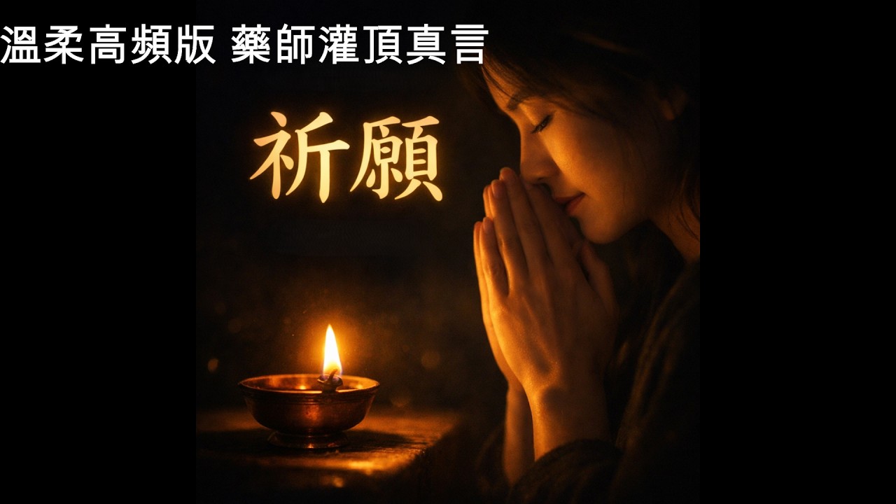 溫柔高頻版 藥師灌頂真言｜安心入睡・焦慮放下・健康平安 1小時循環