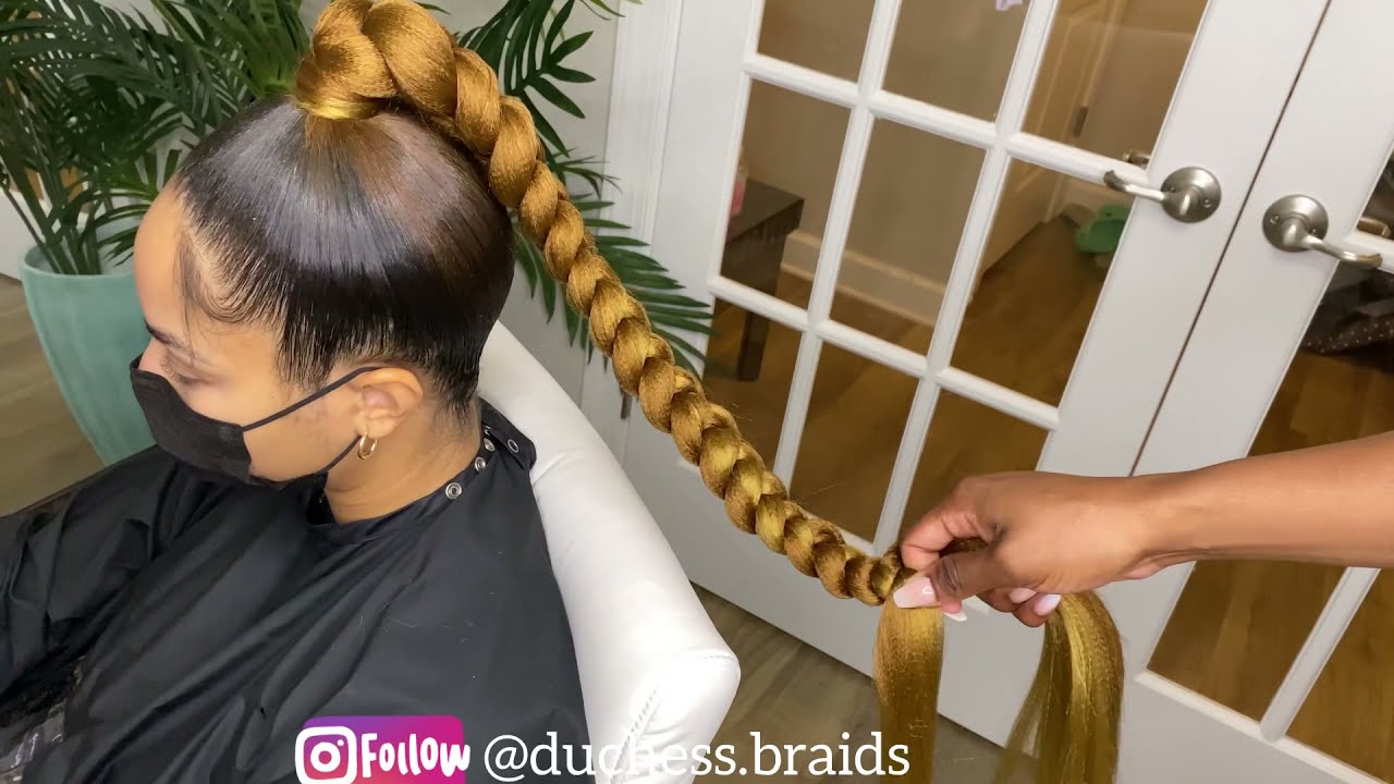 How to: Braided Sleek Ponytail w/ Color