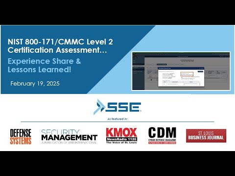 SSE Achieves Perfect Score On JSVA for CMMC Level 2 Certification_Key ...