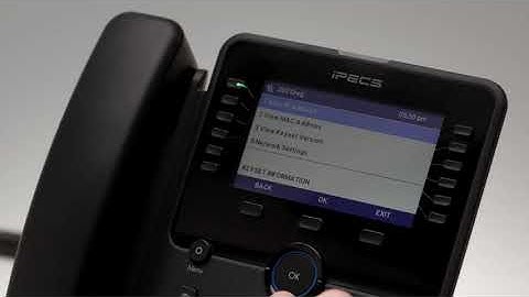 How to find a MAC address on the iPECS 1000i handset