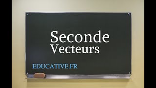 Seconde: vecteurs. Somme de deux vecteurs.