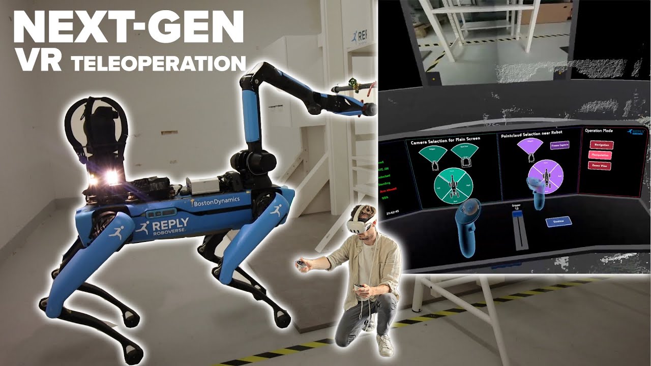 Next-Gen VR Teleoperation of Boston Dynamics Spot | Roboverse Reply Interface Demo