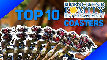 Top 10 HERSCHEND Entertainment Roller Coasters