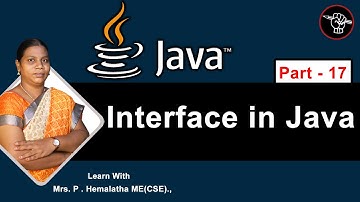 Learn Java - Part - 17 | Interface in Java | JAVA  Math Class | Detailed Explanation | Tamil Academy