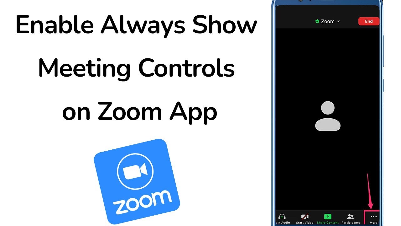 How to Enable Always Show the Meeting Controls on Zoom App?