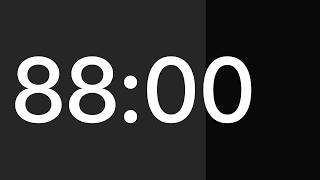⏱ 88 Minute Timer with Alarm | Temporizador 88 minutos | Cronômetro 88 minutos | 88분 타이머 | ８８分タイマー
