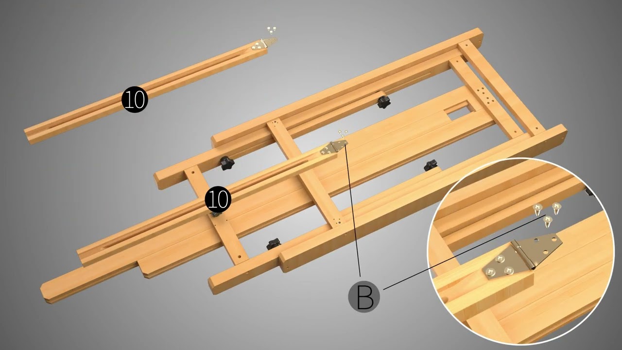 MEEDEN Large Studio Artist Easel, Adjustable Studio Indonesia