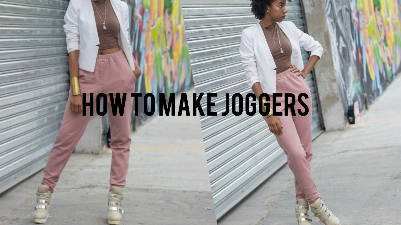 How To Make Joggers - YouTube