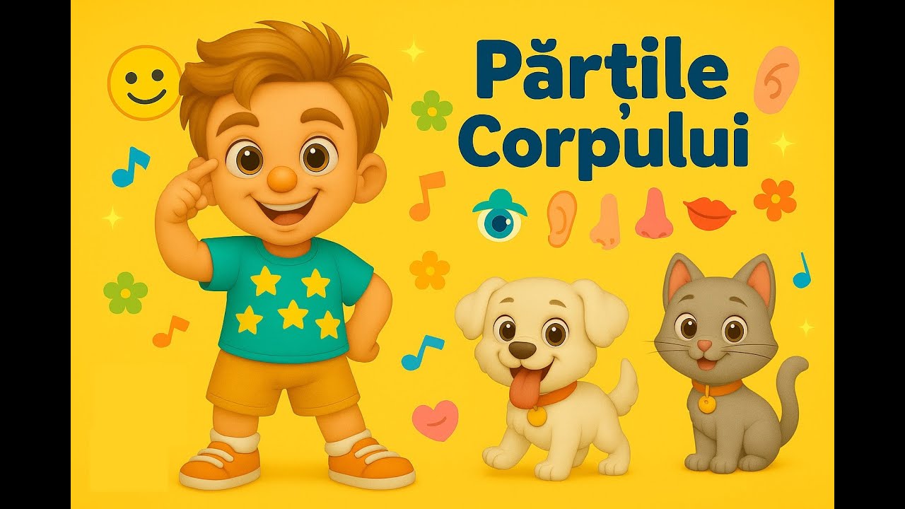Învățăm părțile corpului cu Tiago | Cântecel educativ pentru copii 👶🎶 