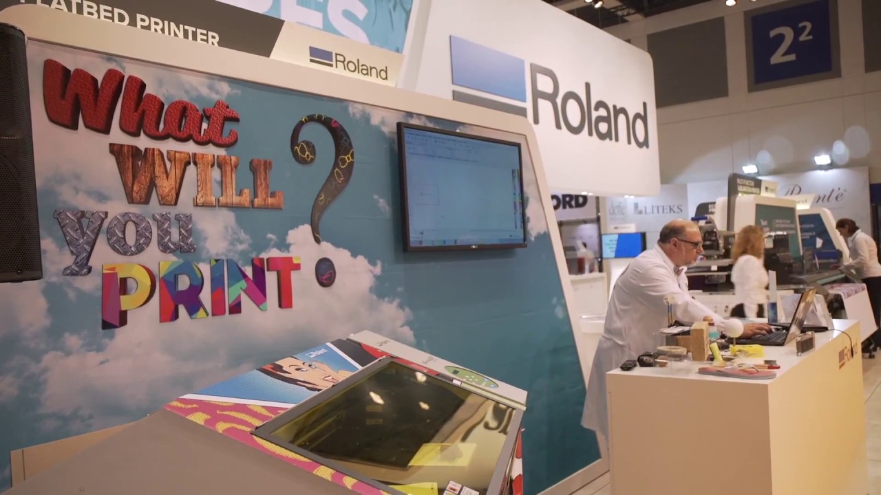 What will you print? The challenge is on at the Roland DG booth at FESPA, Berlin!