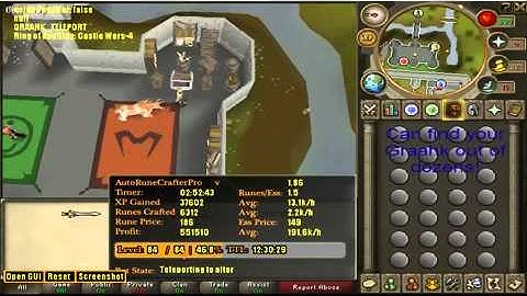 Auto RuneCrafter PRO - [ For your Mage and Money ]