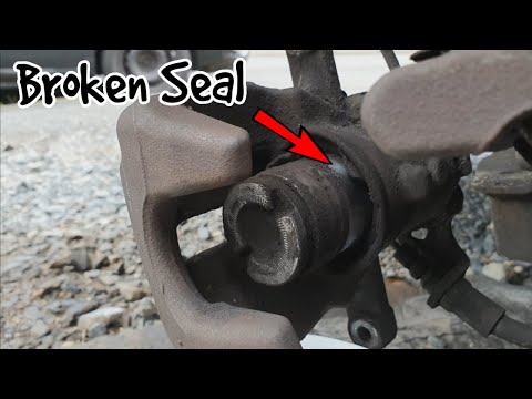 How to replace brake caliper boot and seal on Peugeot.