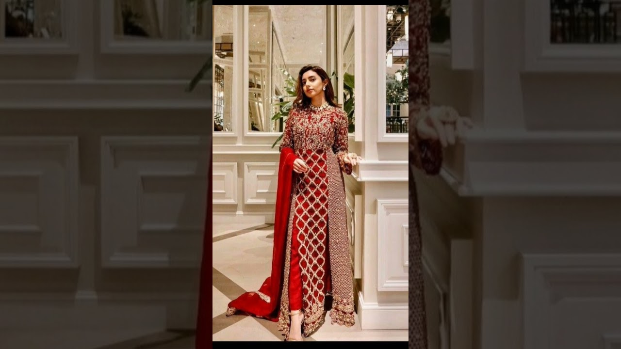 very attractive and stylish middle cut outfit ideas # middle cut dress designs