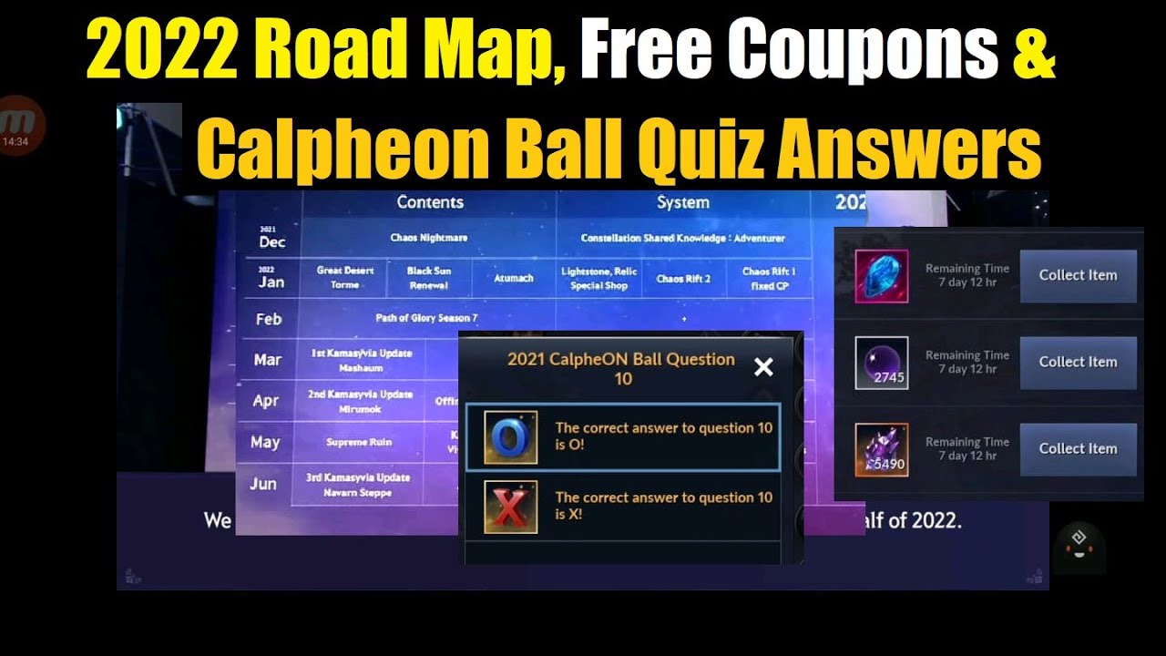 black desert online mobile  2022 Update  Black Desert Mobile 2022 Road Map, Free Coupons \u0026 Answers to Quiz Rewards