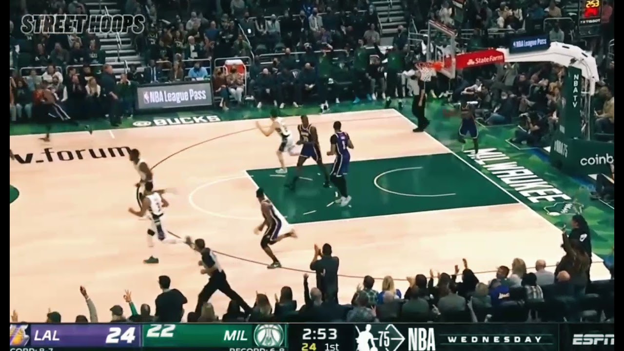 Lakers Leave Giannis Antetokounmpo Wide Open And He Makes Them  Pay!