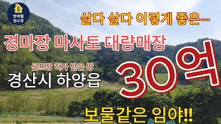 경산부동산 경산시 하양읍 보물같은 임야 골프장 허가난땅 경마장용 마사토 흙까지 대량매장 예상