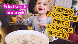 一週間分の北欧料理・夕食編 || ノルウェーではこんな料理を食べます!